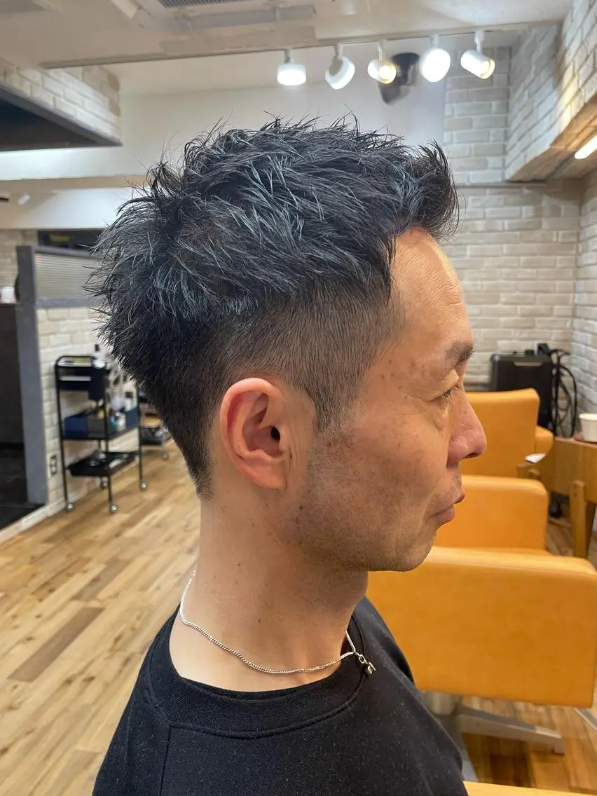 メンズ アップバング レイヤースタイル⭐️ 村上のヘアスタイル