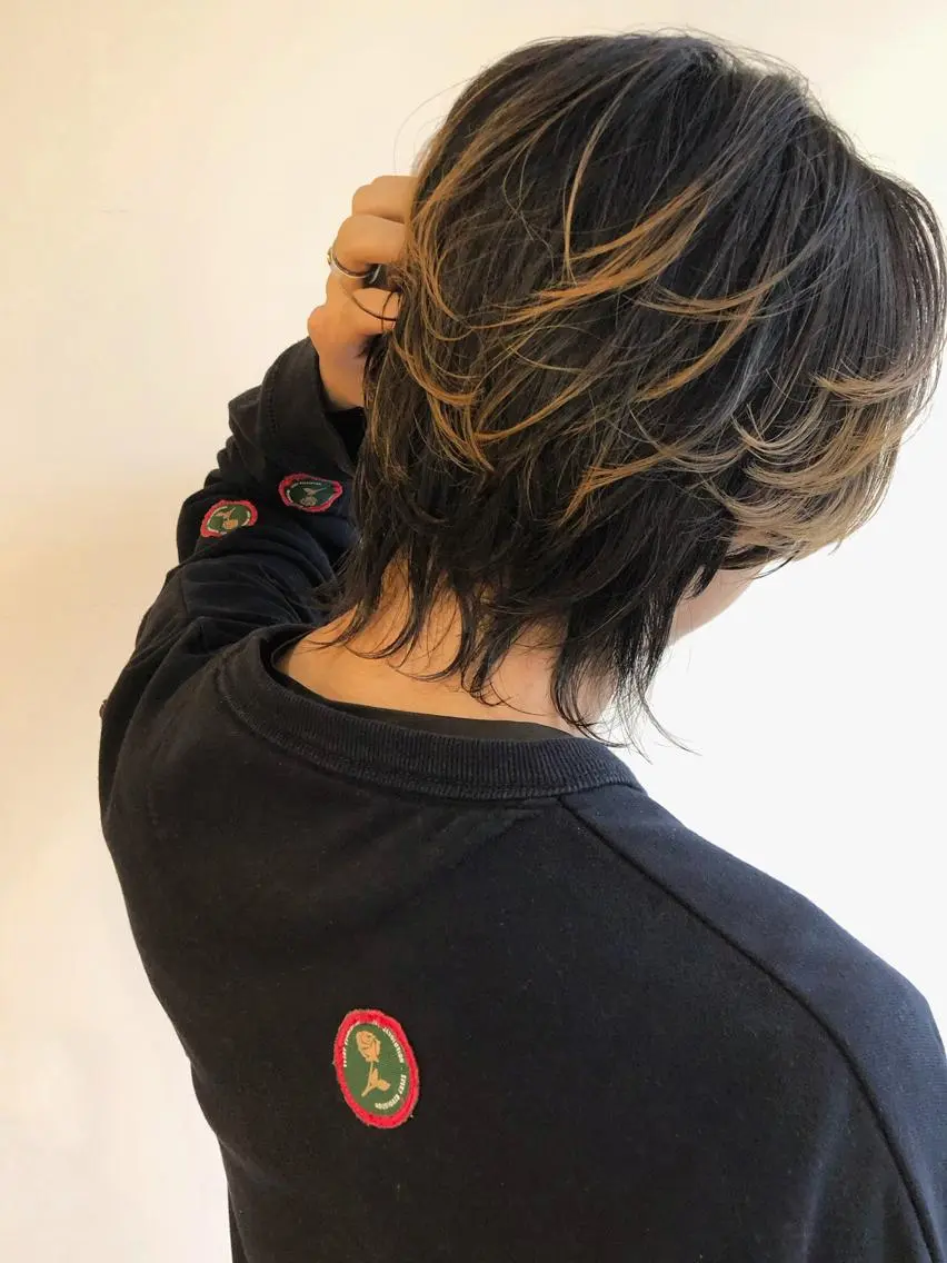 ショート カラー メンズ カット ヘアカラー トリートメント ヘッドスパ 千村 亮のヘアスタイル