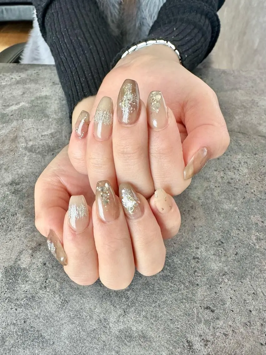 ネイル フラワーネイル ジェルネイル 大理石ネイル(マーブル) ニュアンスネイル シンプルネイル nail salon amanoのネイルデザイン