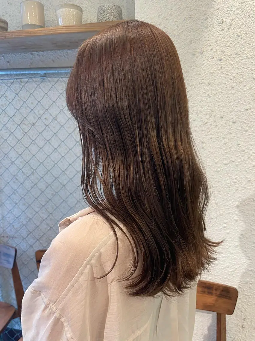 ロング カラー ブリーチ ダブルカラー ブリーチなしカラー hazuki 🌝のヘアスタイル