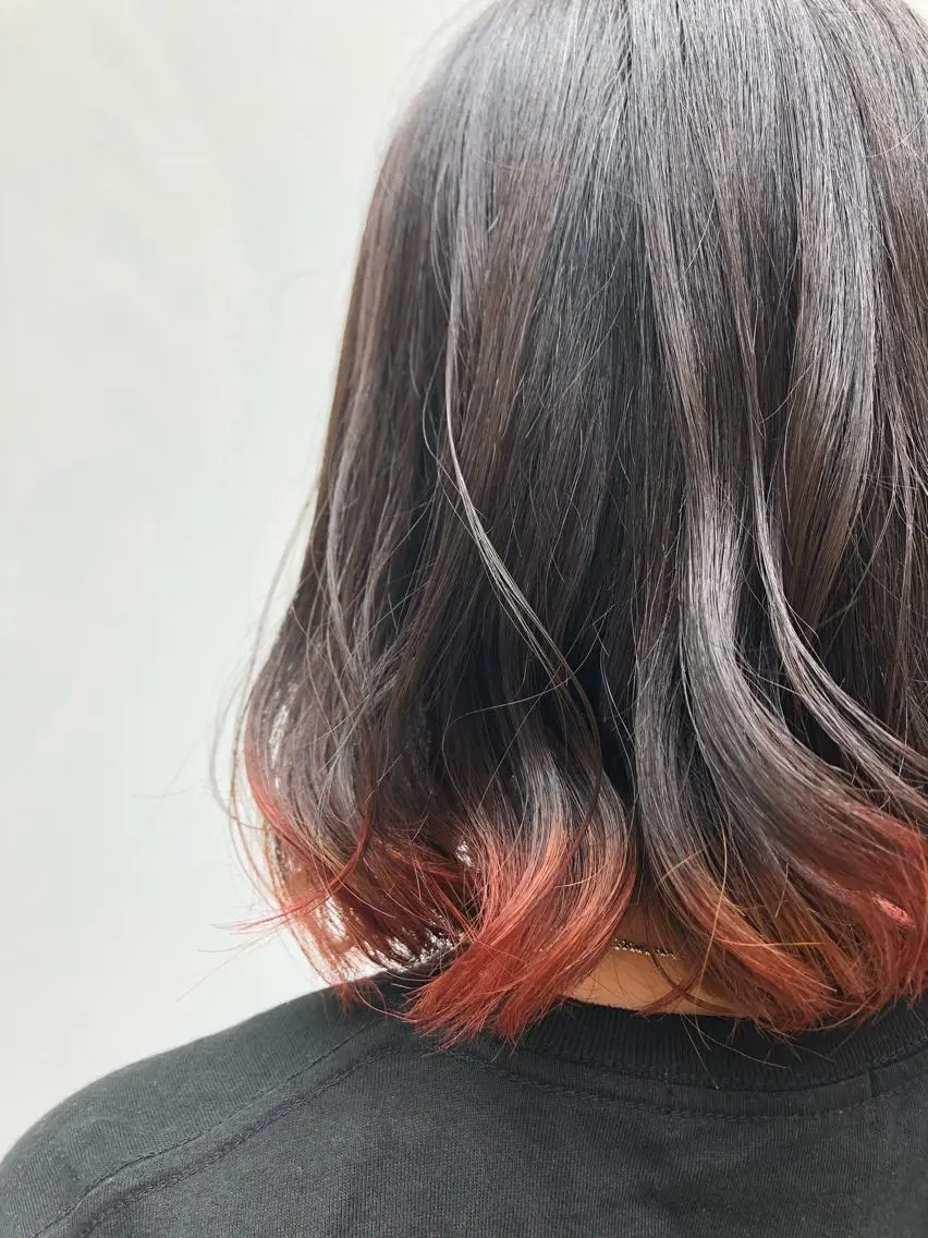 ミディアム ヘアカラー 縮毛矯正の達人 ☆ 松本のヘアスタイル