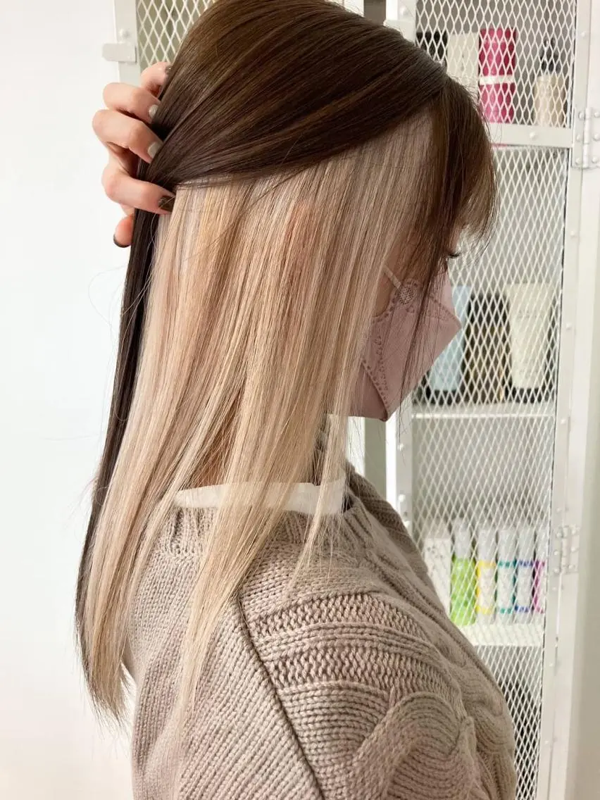 ミディアム カット ヘアカラー トリートメント ❄️透明感カラー❄️ メンズ✂️TOWAのヘアスタイル