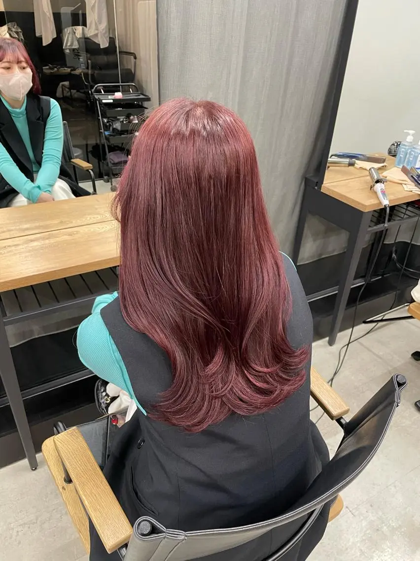 ミディアム モテヘア 韓国ヘアhikariのヘアスタイル