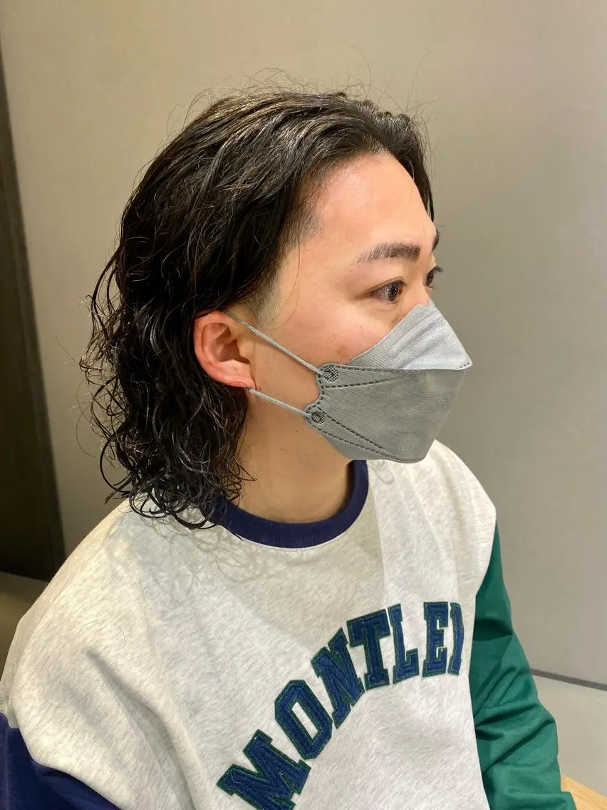 ロング パーマ メンズ unopulir 景山 凌のヘアスタイル