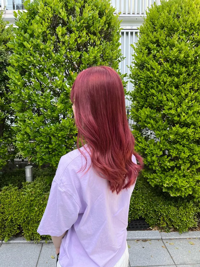 セミロング カラー ヘアアレンジ ヘアカラー トリートメント ヘアセット 🩶【推しハイトーン 】yuzu🩶のヘアスタイル