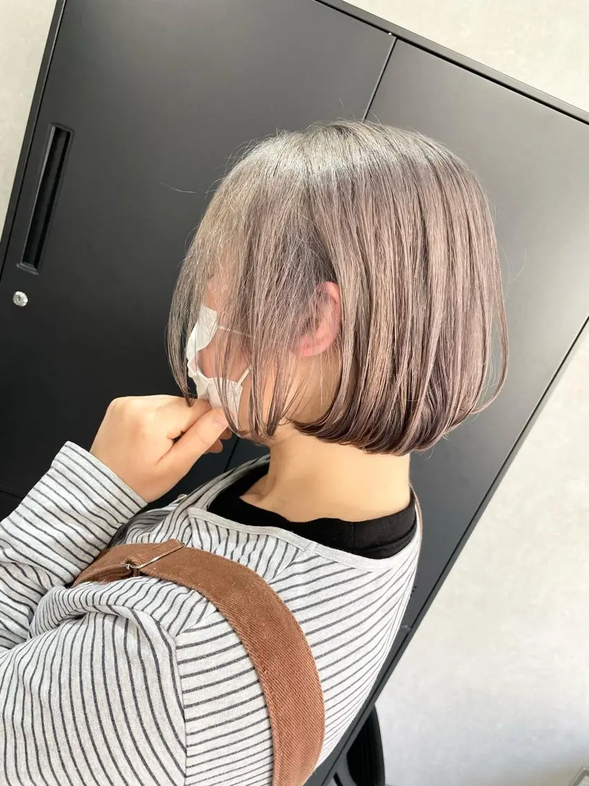 ショート 外国人風カラー ハイライト 韓国風ヘア レイヤーカット ショートヘア AN'TIA小作代表 ⭐︎kazuma⭐︎のヘアスタイル