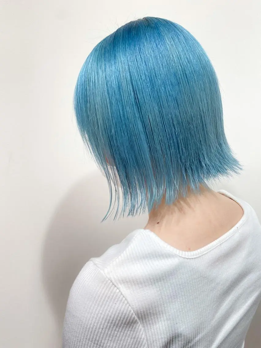 ミディアム カラー ハイトーンカラー🌈 メンズパーマ鈴木康平のヘアスタイル