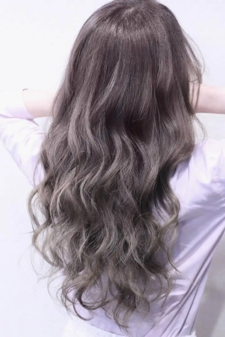 ロング カラー チビ編み込みエクステ シールEXどぅ〜すのヘアスタイル
