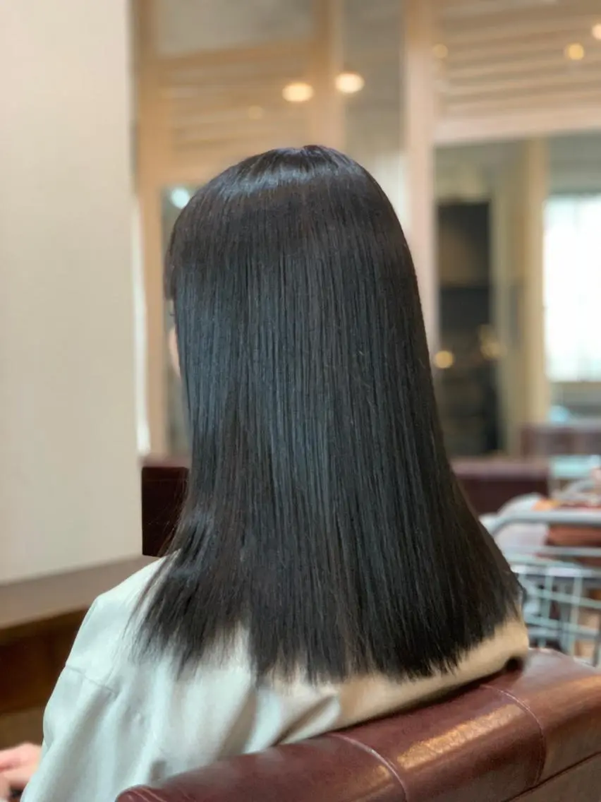 ミディアム 髪質改善 トリートメント 縮毛矯正 メンズパーマ 髪質改善☆有馬のヘアスタイル