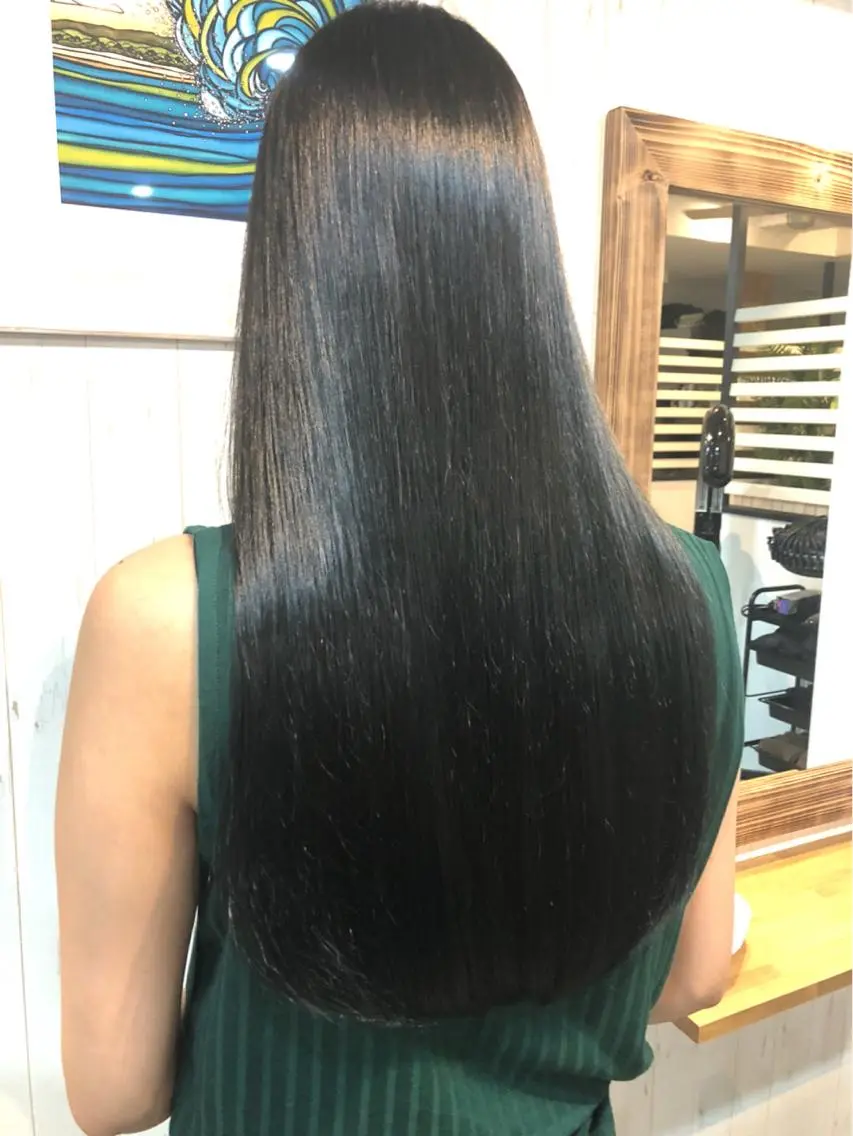 ロング カット ヘアカラー 縮毛矯正 オーナー☆小堤 翔太☆のヘアスタイル
