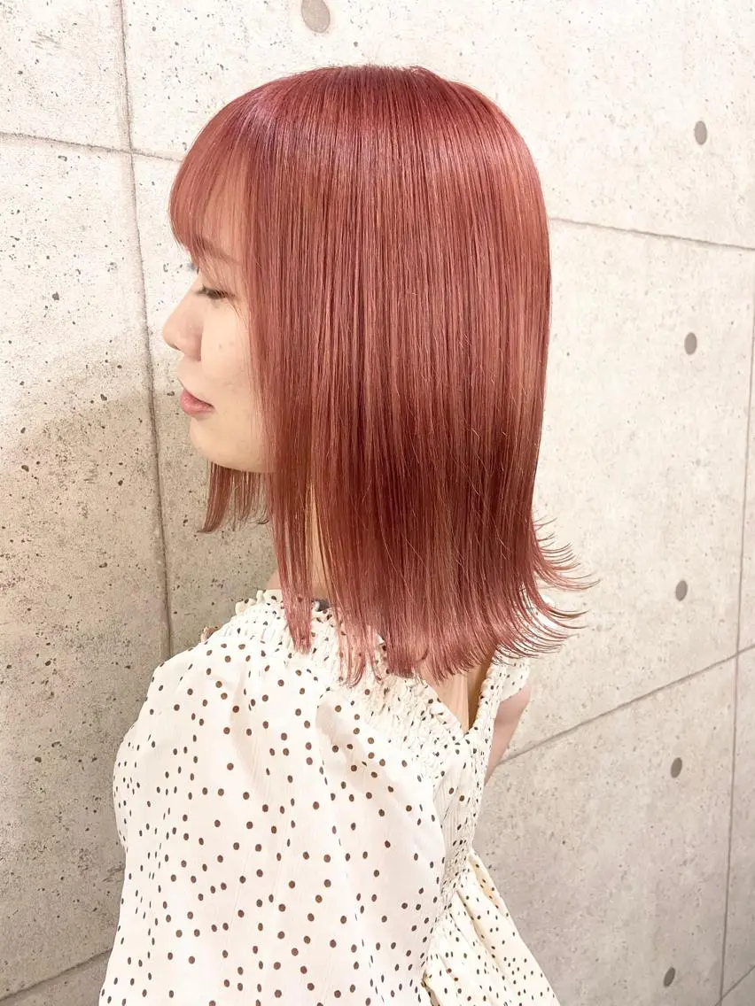 ミディアム ヘアカラー ヘアセット☆ 髪質改善カラー☆まいのヘアスタイル