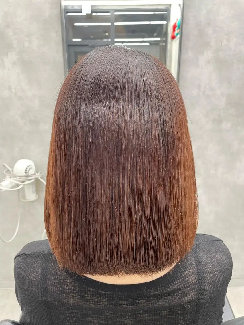 セミロング 髪質改善 縮毛矯正 すぐ巻ける縮毛矯正 🍀勝倉　麗のヘアスタイル