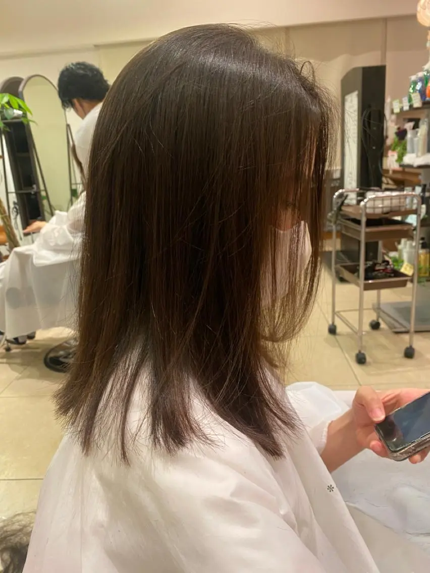 ミディアム sakamoto sayaのヘアスタイル