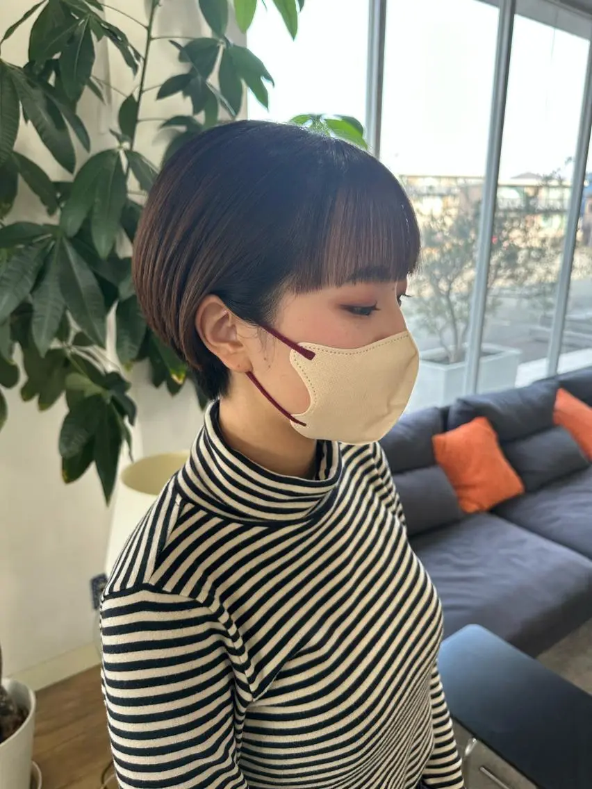 ショート ショートヘア カット トリートメント 間水 和樹のヘアスタイル