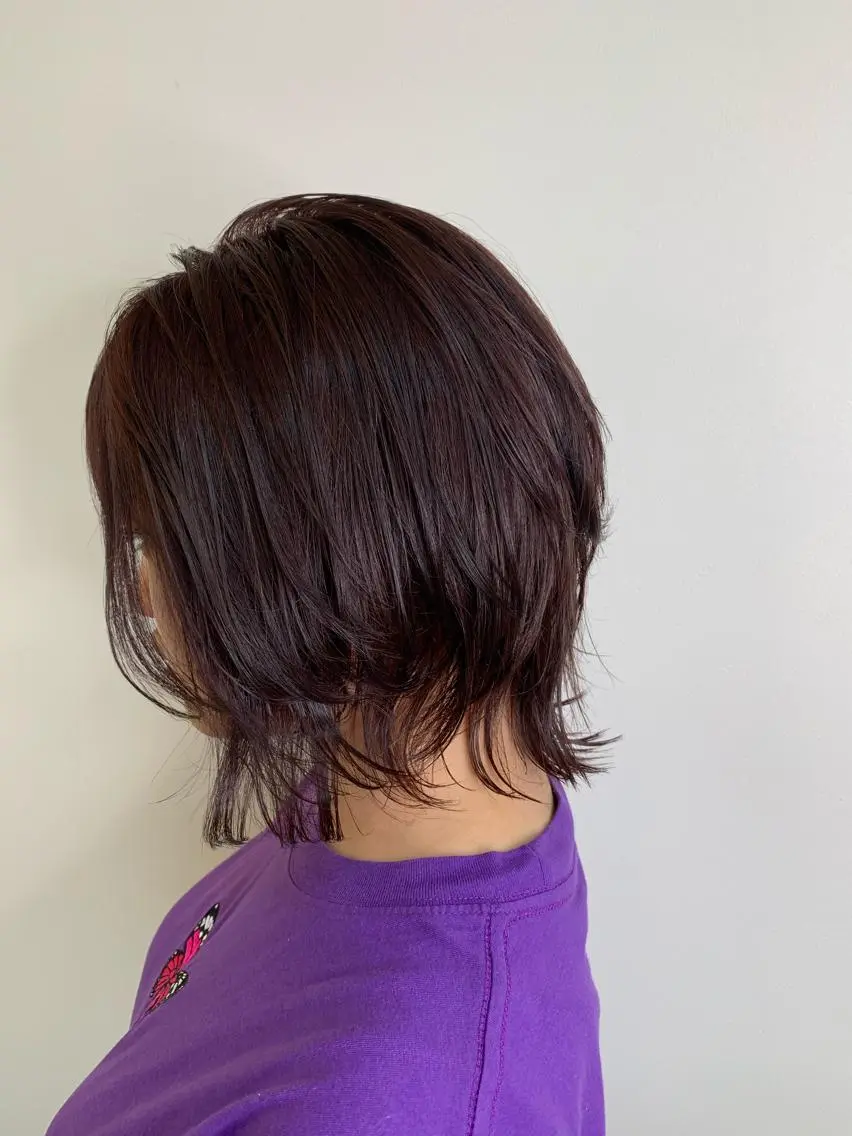 ショート カラー バイオレットカラー ウルフカット 髪質改善特化 サロン✨代表HIROのヘアスタイル