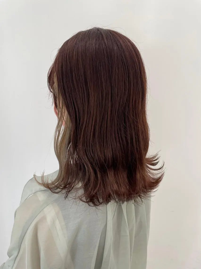 カラー ベージュカラー グレージュ ピンクカラー 河野いずみ レイヤー/ボブ 🤍のヘアスタイル