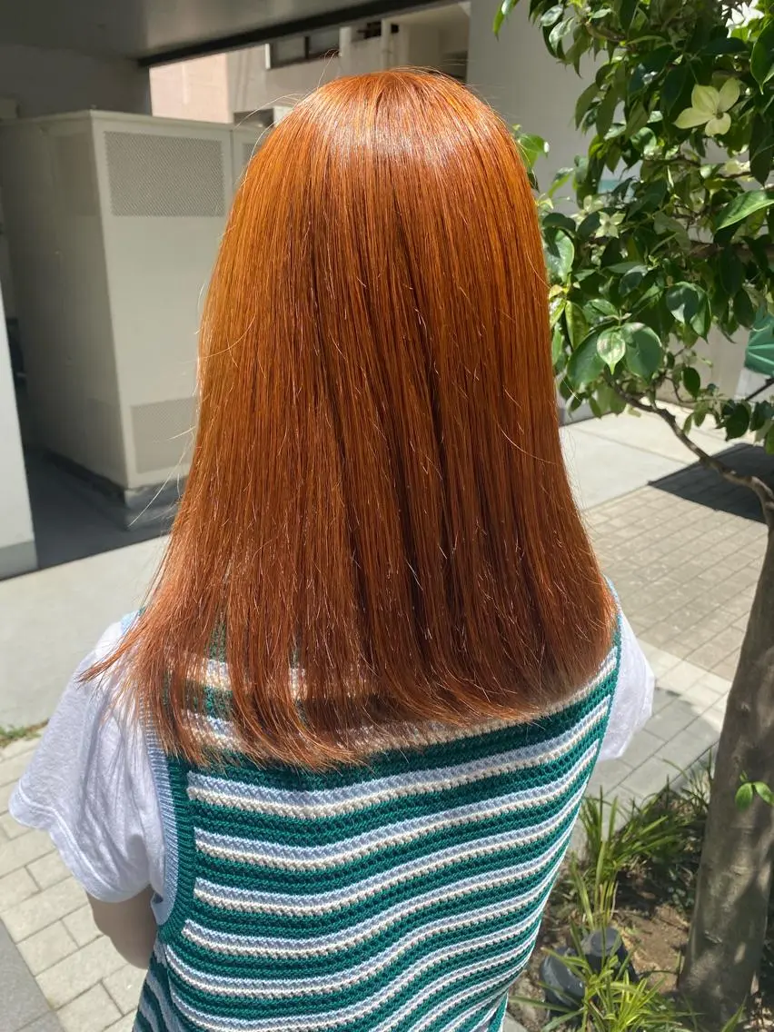 セミロング カラー パーマ ヘアアレンジ メンズ アイブロウ MOE /Zina横浜2ndのヘアスタイル