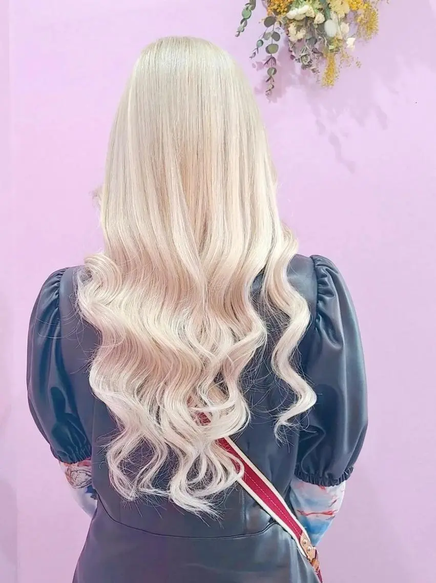 ロング エクステ/TARKY 編み込みエクステのヘアスタイル