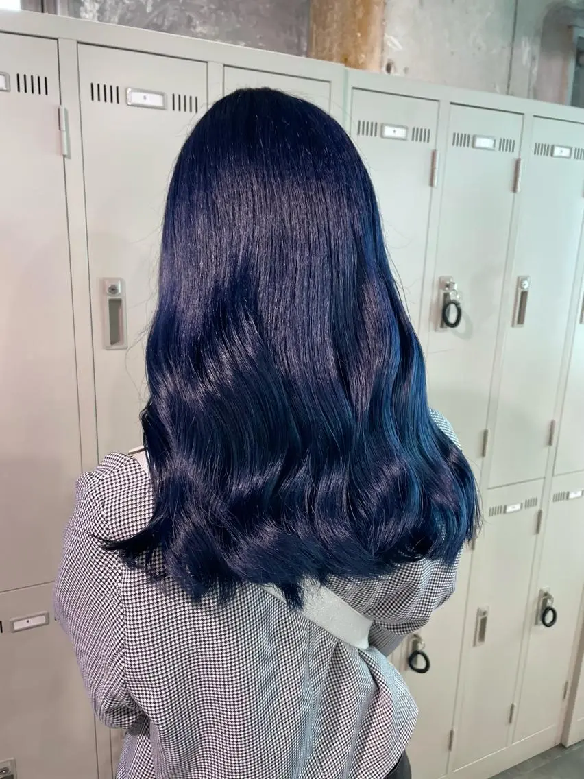 ロング カラー ブルーカラー ブルーラベンダー ラベンダーカラー alicetokyo 🦋宮葉🦋のマツエク・マツパデザイン