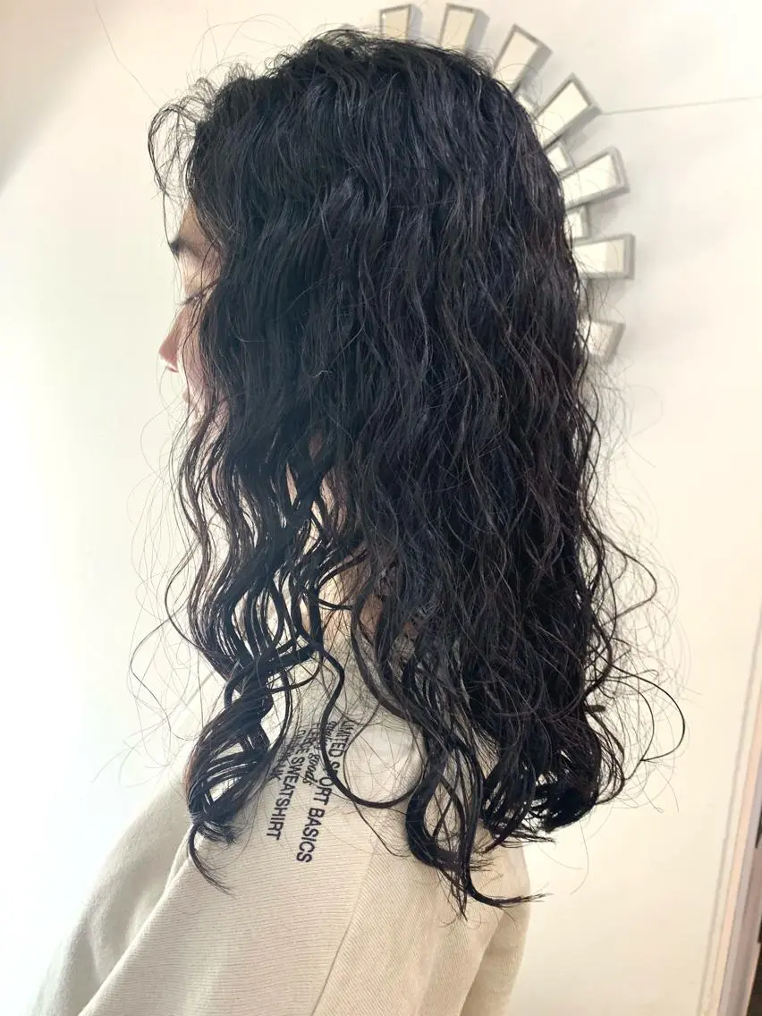 セミロング カット パーマ おおたけ あゆみのヘアスタイル
