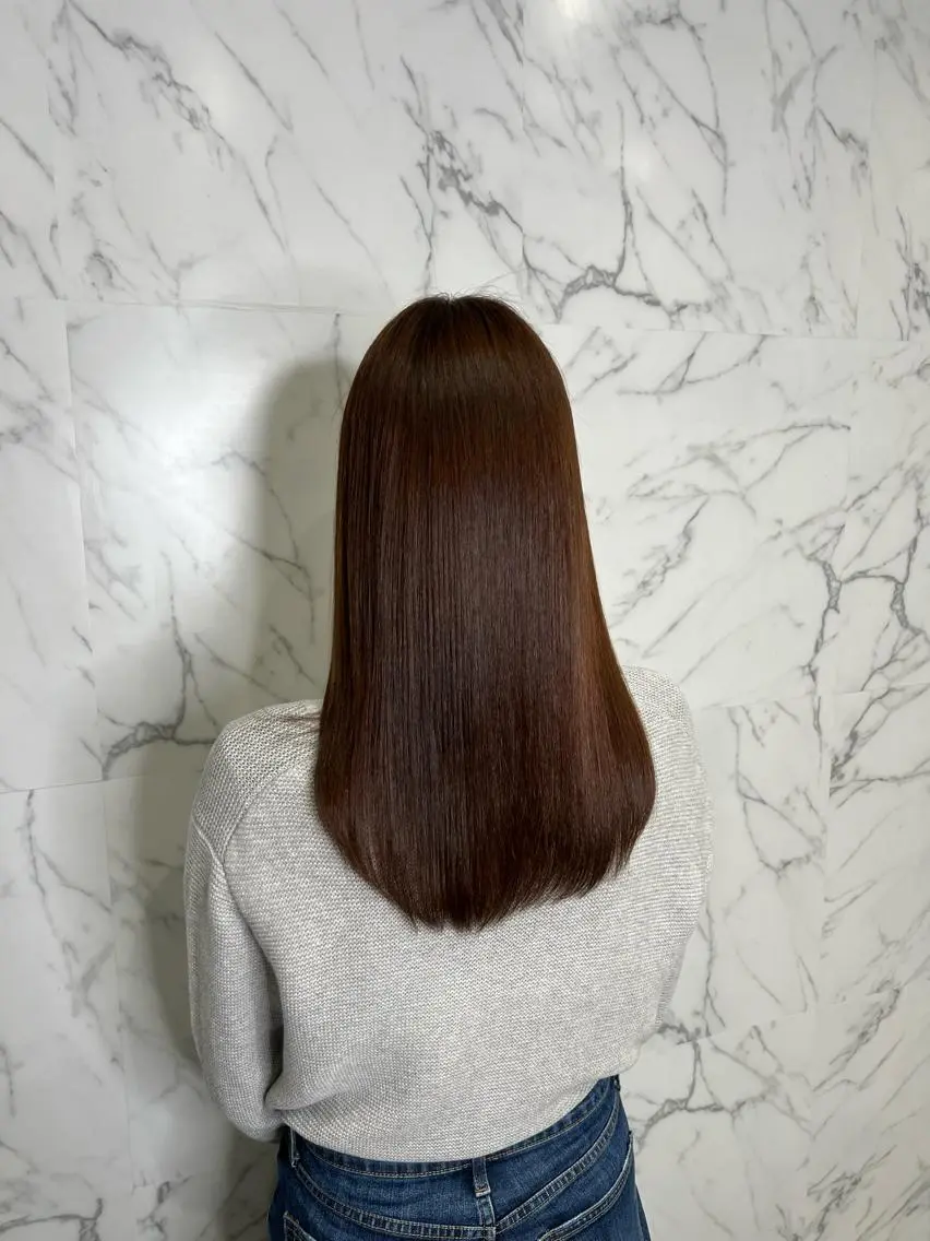 ミディアム 縮毛矯正 秋葉原　柏木絢汰 ✨当日予約okのヘアスタイル