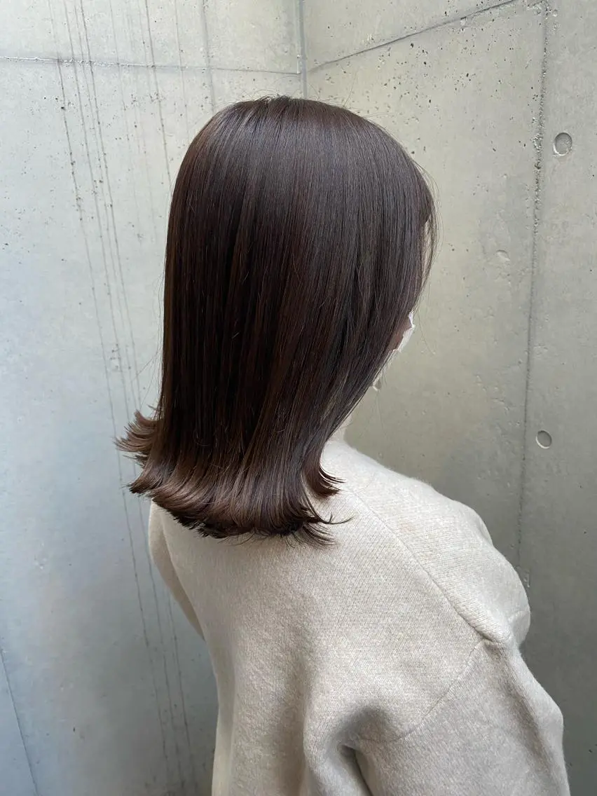 ミディアム カラー ベージュカラー トリートメント カット ヘアカラー トリートメント ✨透明感カラー✨ 🦖佐々木未来🦕のヘアスタイル