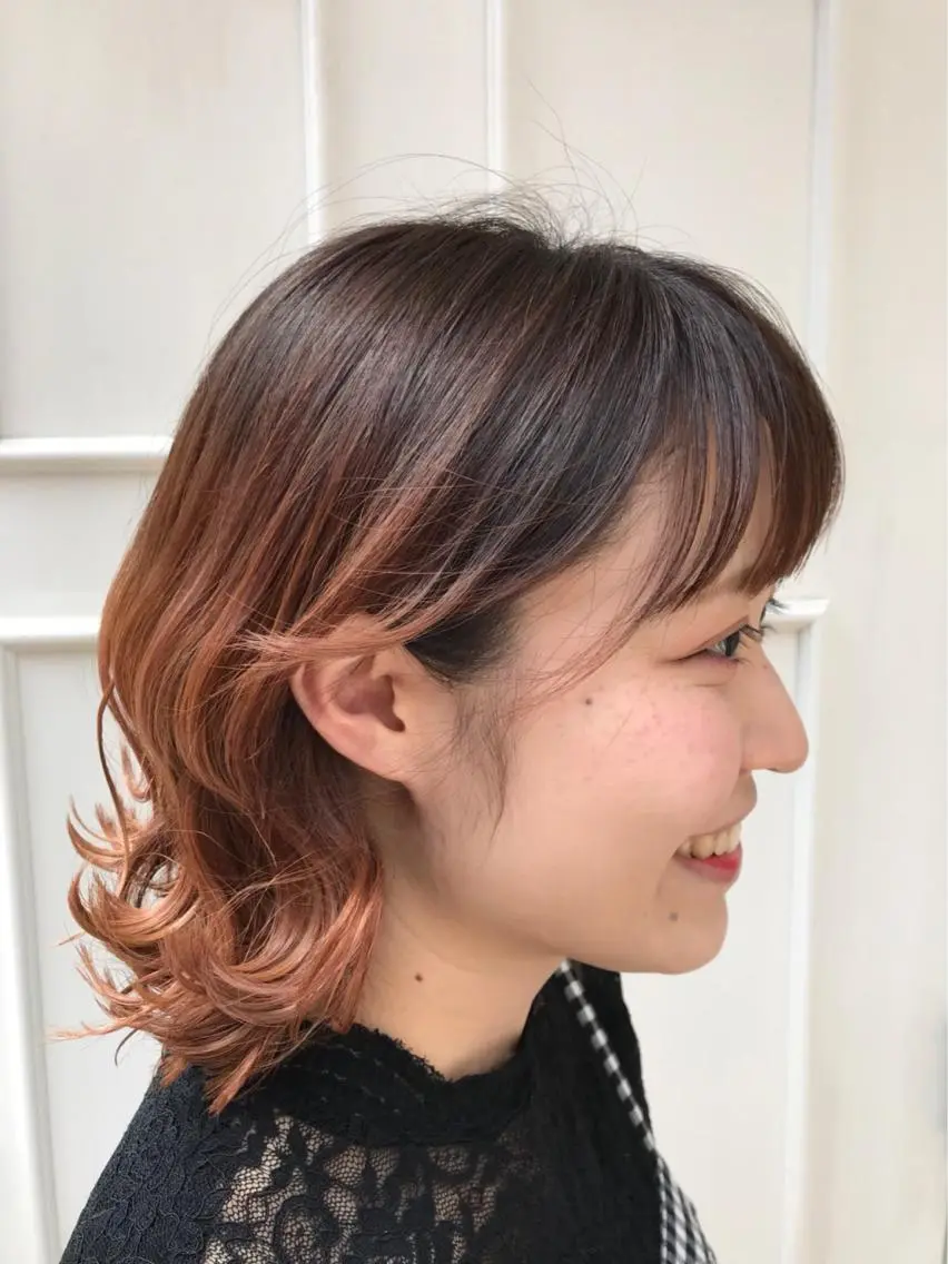 ショート カラー グラデーションカラー レッドカラー 🫟Blanco🫟 Color&Careのヘアスタイル
