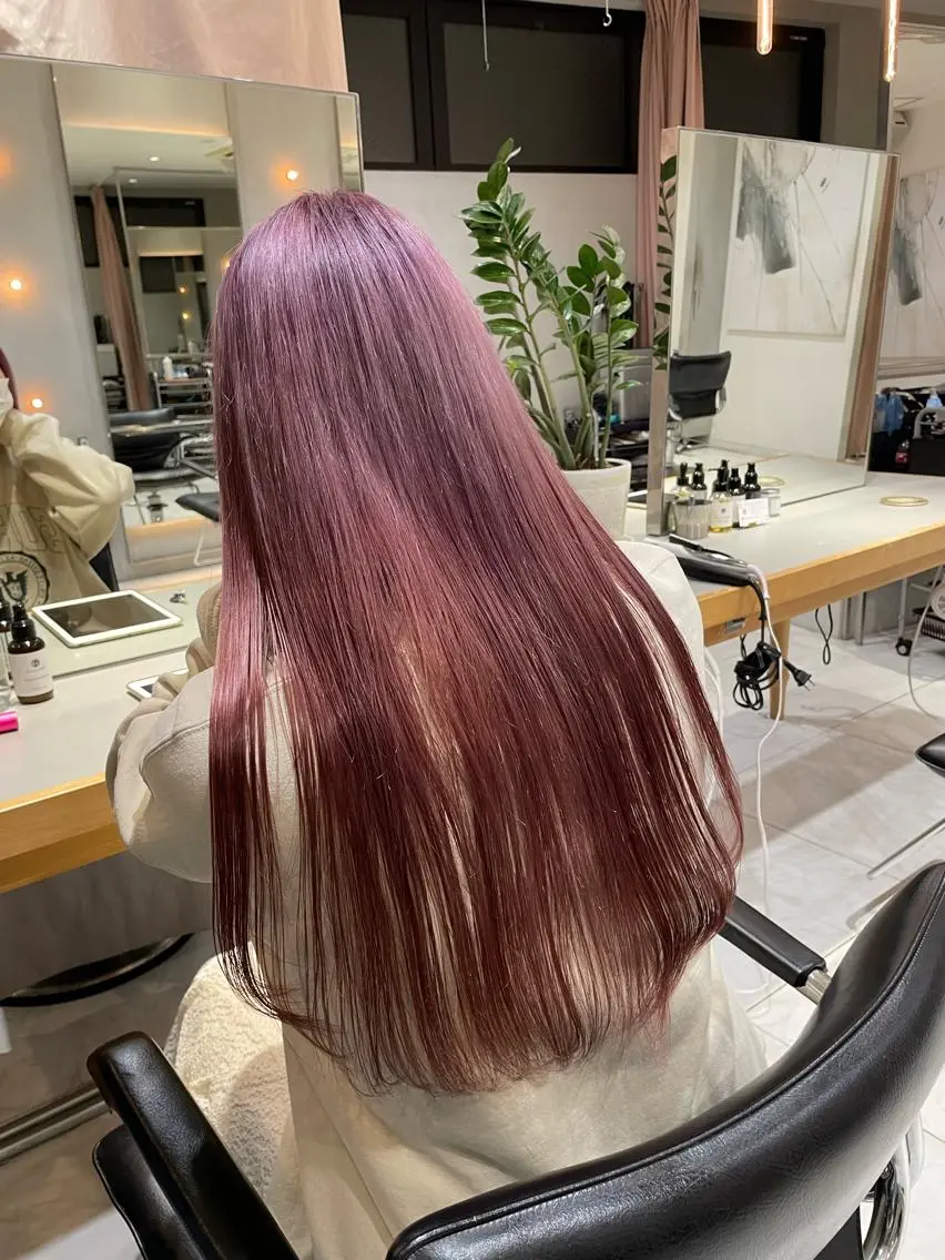 ロング カラー ヘアアレンジ ヘアカラー トリートメント ヘッドスパ ヘアセット 艶髪/レイヤーカット 🐣misakiのヘアスタイル