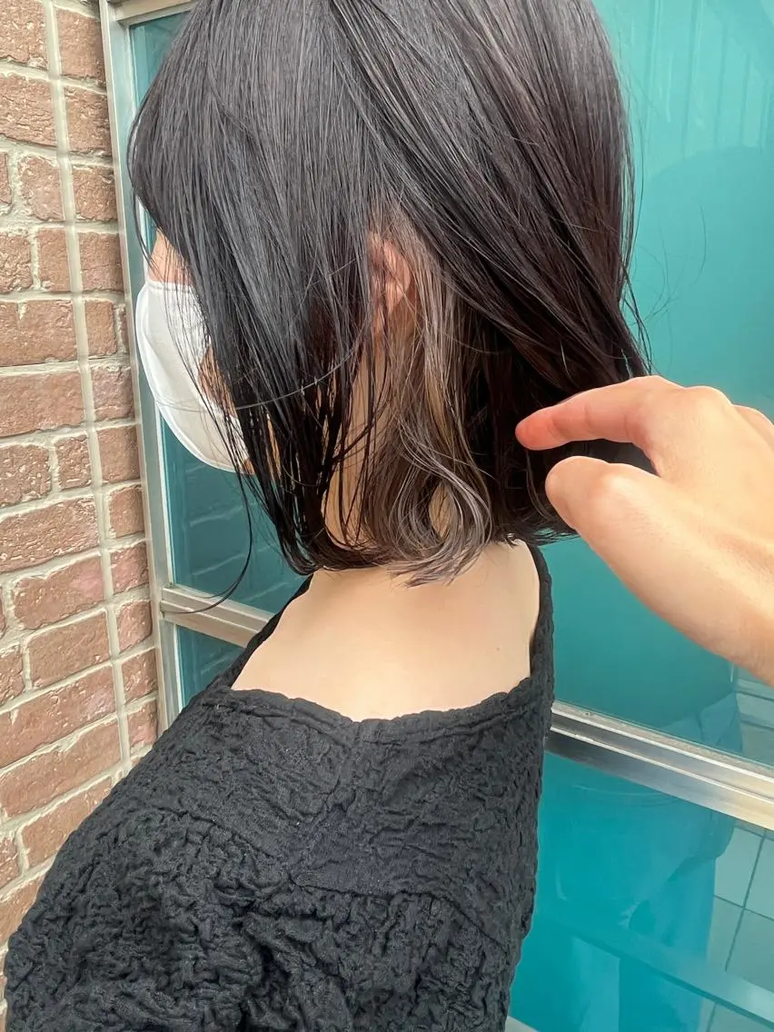 ショート カラー パーマ ヘアアレンジ キッズ ネイル マツエク・マツパ アイブロウ ブリーチ ケアブリーチ ダブルカラー イヤリングカラー ハイライトカラー 久木原 ゆりのヘアスタイル