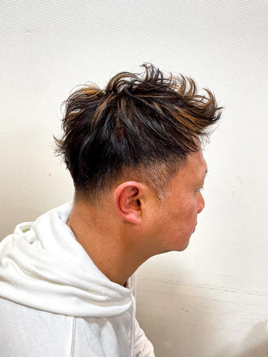 ショート パーマ メンズ メンズパーマ 赤司 泰樹のヘアスタイル
