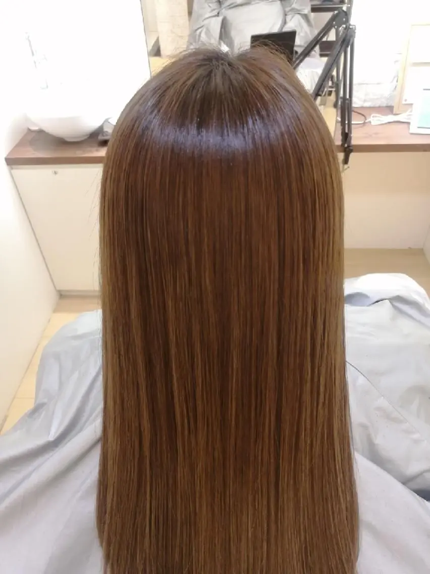 ロング カット ヘアカラー 縮毛矯正 鈴木 さやかのヘアスタイル