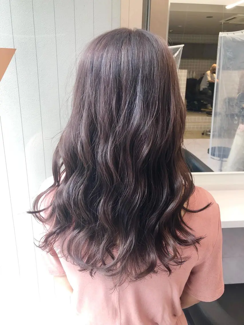 ロング カラー パーマ ヘアアレンジ メンズ キッズ ネイル マツエク・マツパ 上品＆韓国風 🥀海心🥀のヘアスタイル
