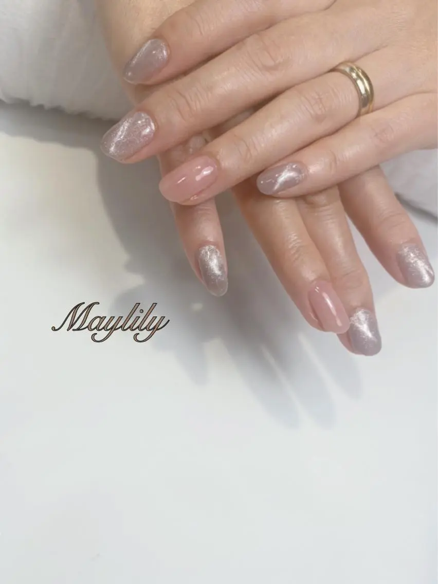 ネイル マグネットネイル ハンドネイル Nail salon Maylilyのネイルデザイン