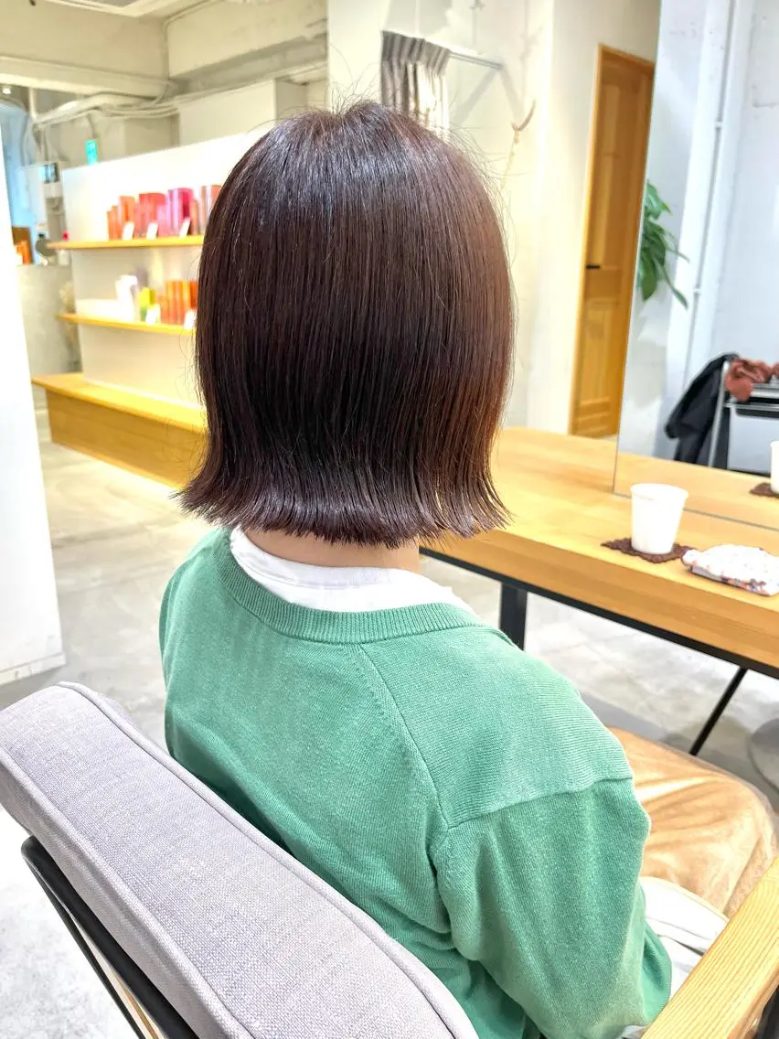 ミディアム カット ヘアカラー トリートメント 宮永 瑞樹のヘアスタイル