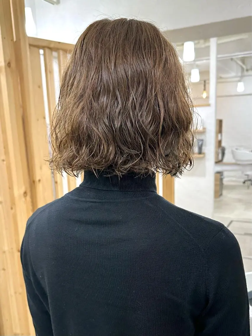 ショート カラー パーマ 髪質改善 縮毛矯正/ レイヤー/銀座/本木のヘアスタイル