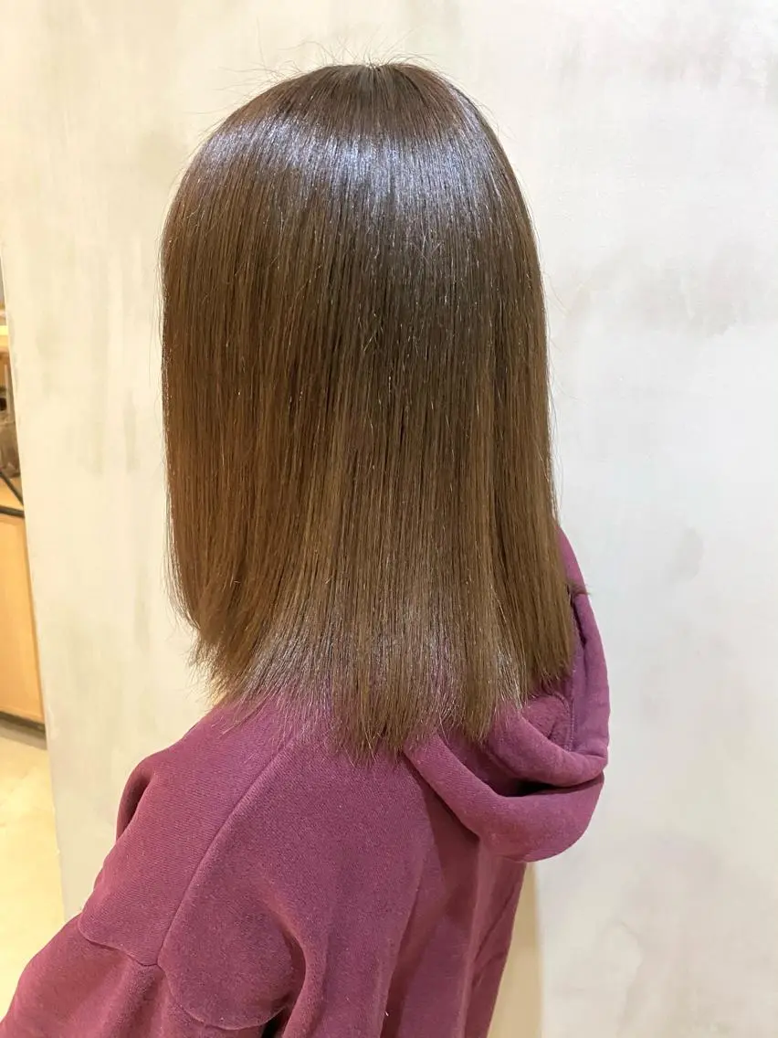 ミディアム カラー ヘアアレンジ ネイル マツエク・マツパ 透明感カラー ハイライトカラー 外国人風カラー ハイライト ヨシンモリ 夜23時まで予約🉑 reverieあきらのヘアスタイル