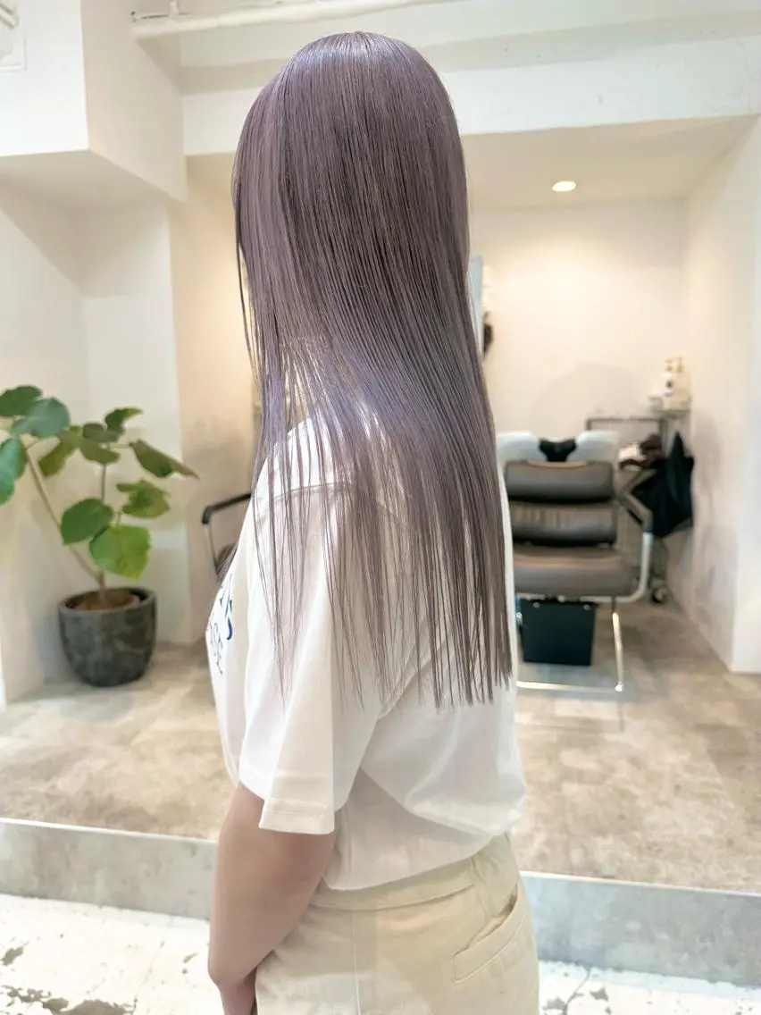 ロング カラー ヘアカラー トリートメント ヘッドスパ ヘアセット kai .のヘアスタイル