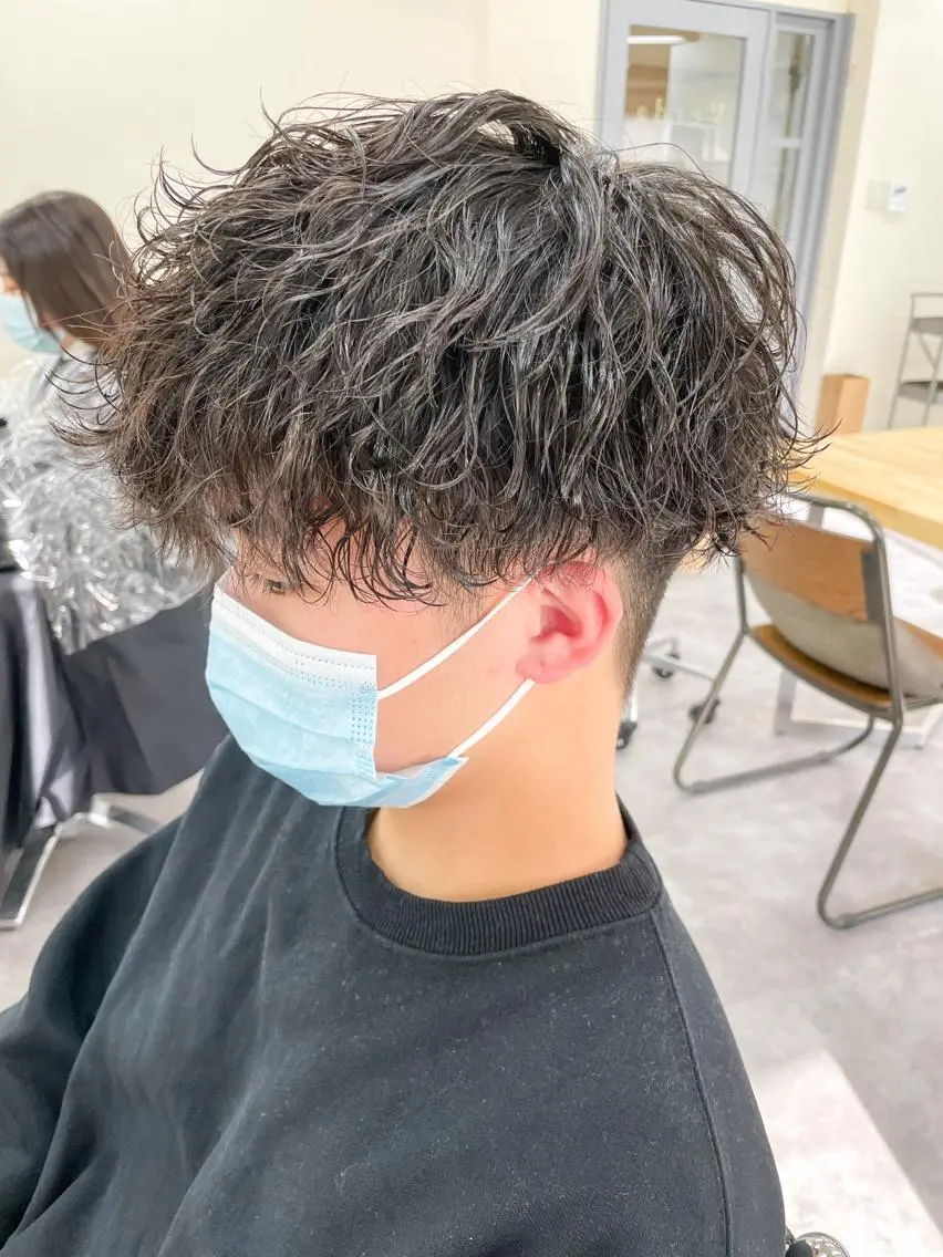 ショート パーマ メンズ カット パーマ メンズパーマ メンズ特化ryoのヘアスタイル