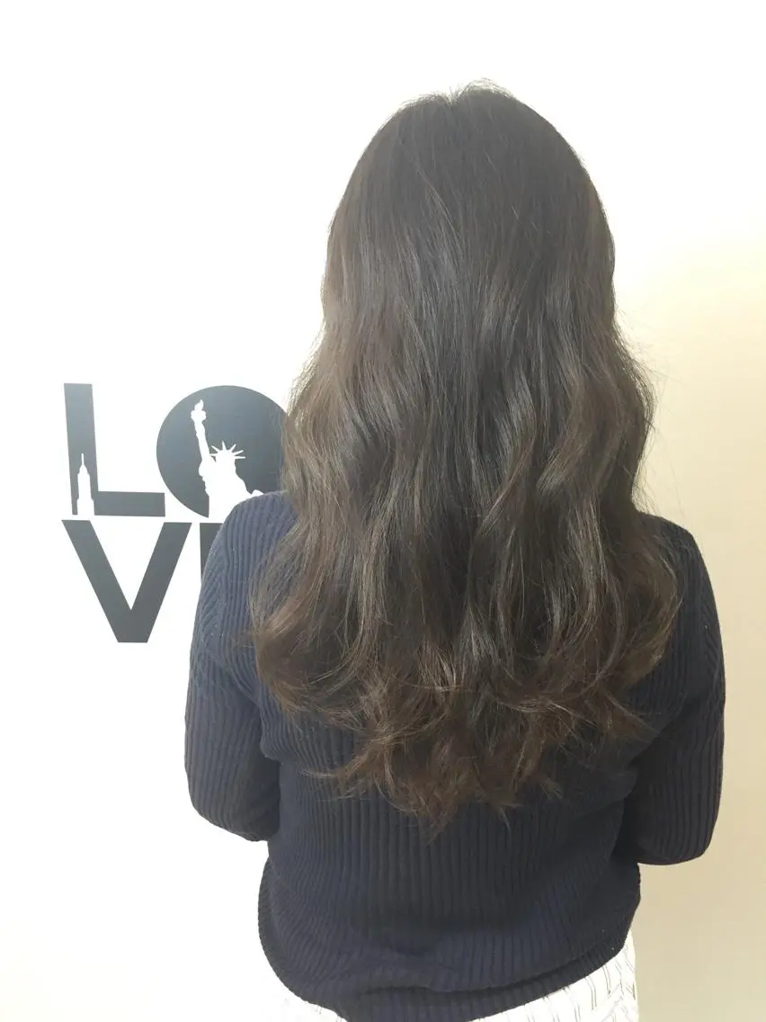 セミロング カラー ベージュカラー ヘアカラー ✂️小顔カット✂️ 山本有紀のヘアスタイル