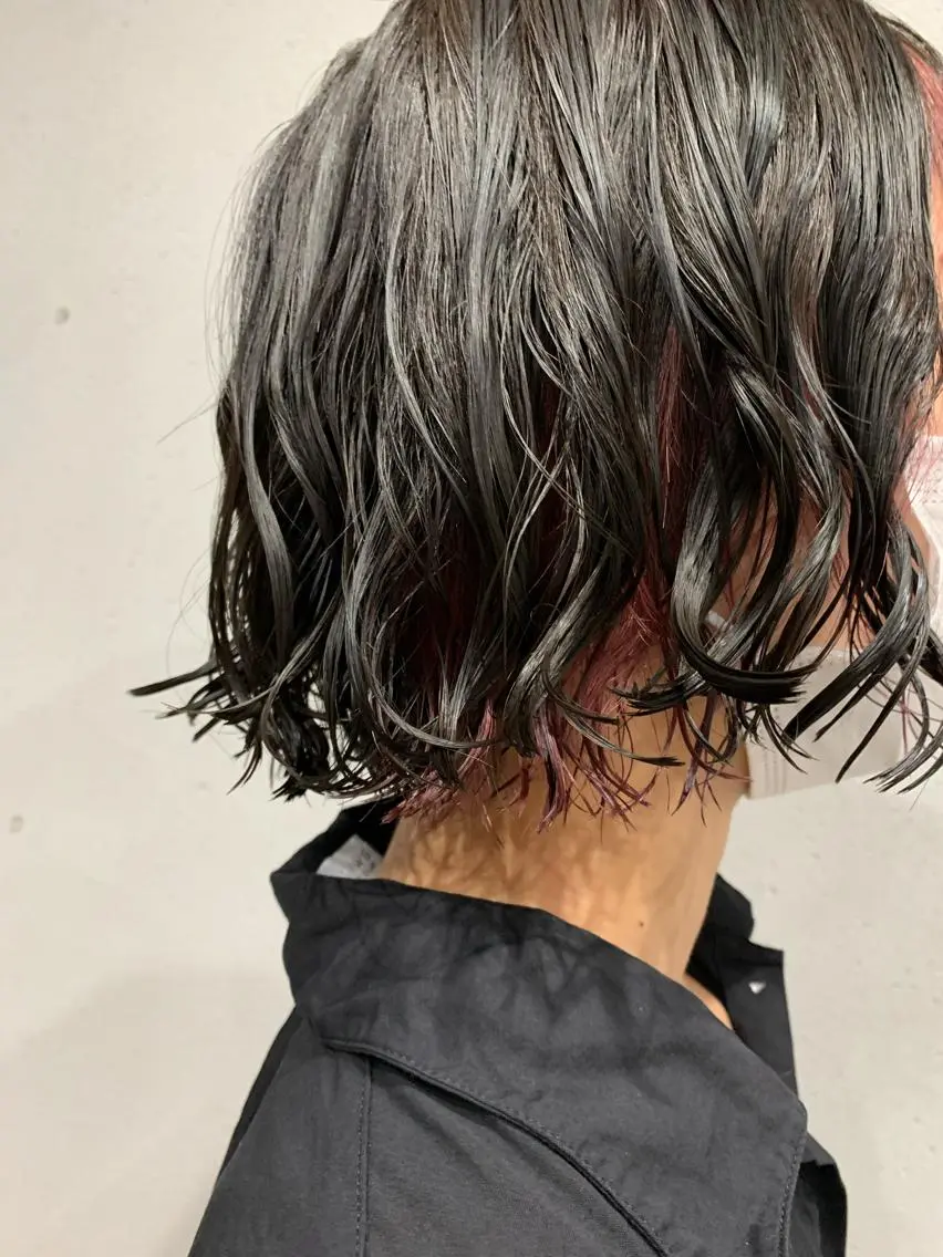 パーマ ボブパーマコテ巻き風 パーマNo1深江秀平のヘアスタイル
