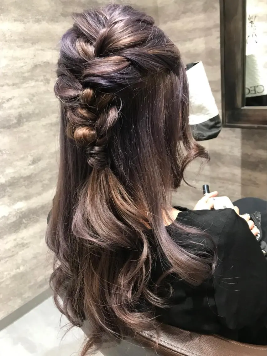 セミロング カラー 🫟Blanco🫟 Color&Careのヘアスタイル