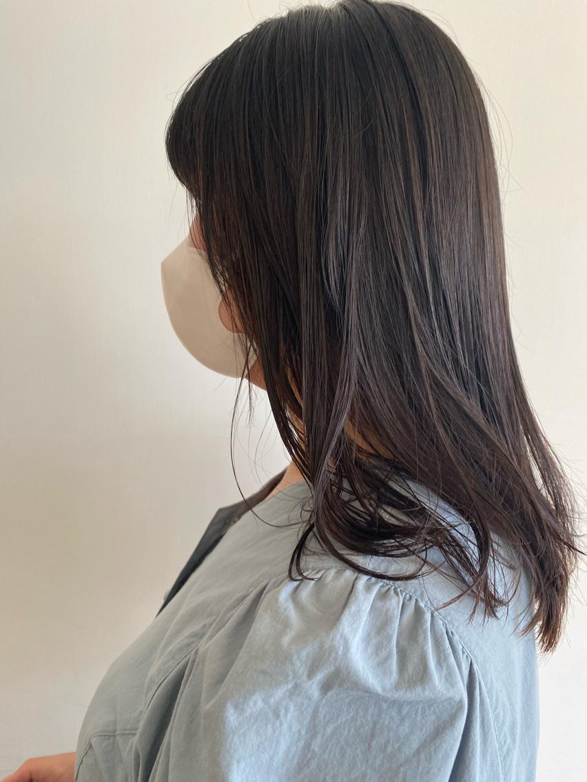 ミディアム レイヤーカット 金子 亜里紗のヘアスタイル