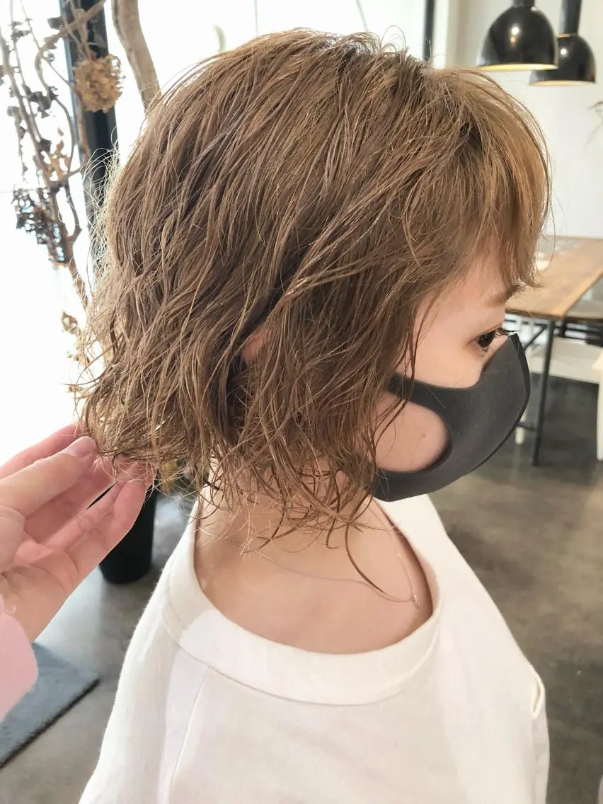 ショート カット パーマ 千葉 郁也のヘアスタイル