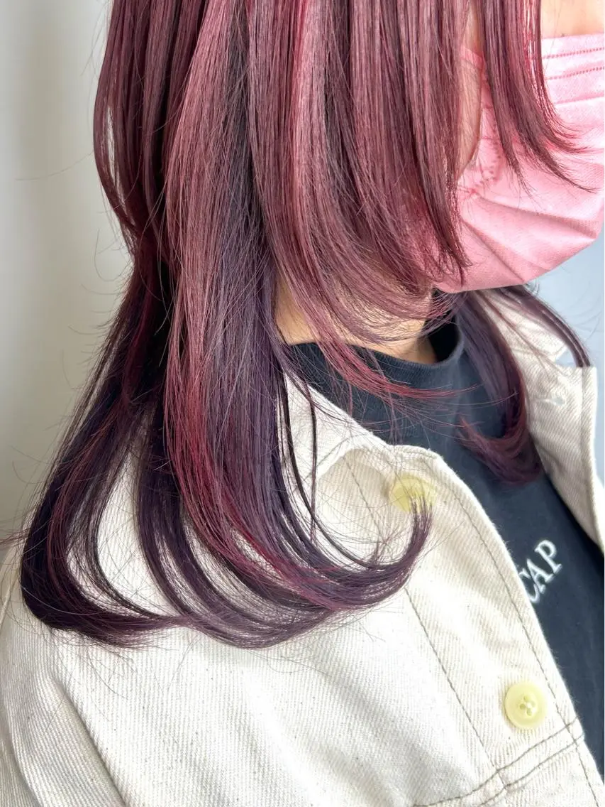 セミロング カラー ヘアアレンジ トリートメント 🎀暖色カラー🎀 ♡yurika♡のヘアスタイル