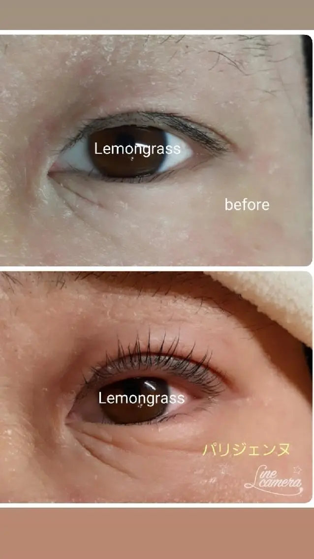 マツエク・マツパ パリジェンヌラッシュリフト Lemon grassのマツエク・マツパデザイン