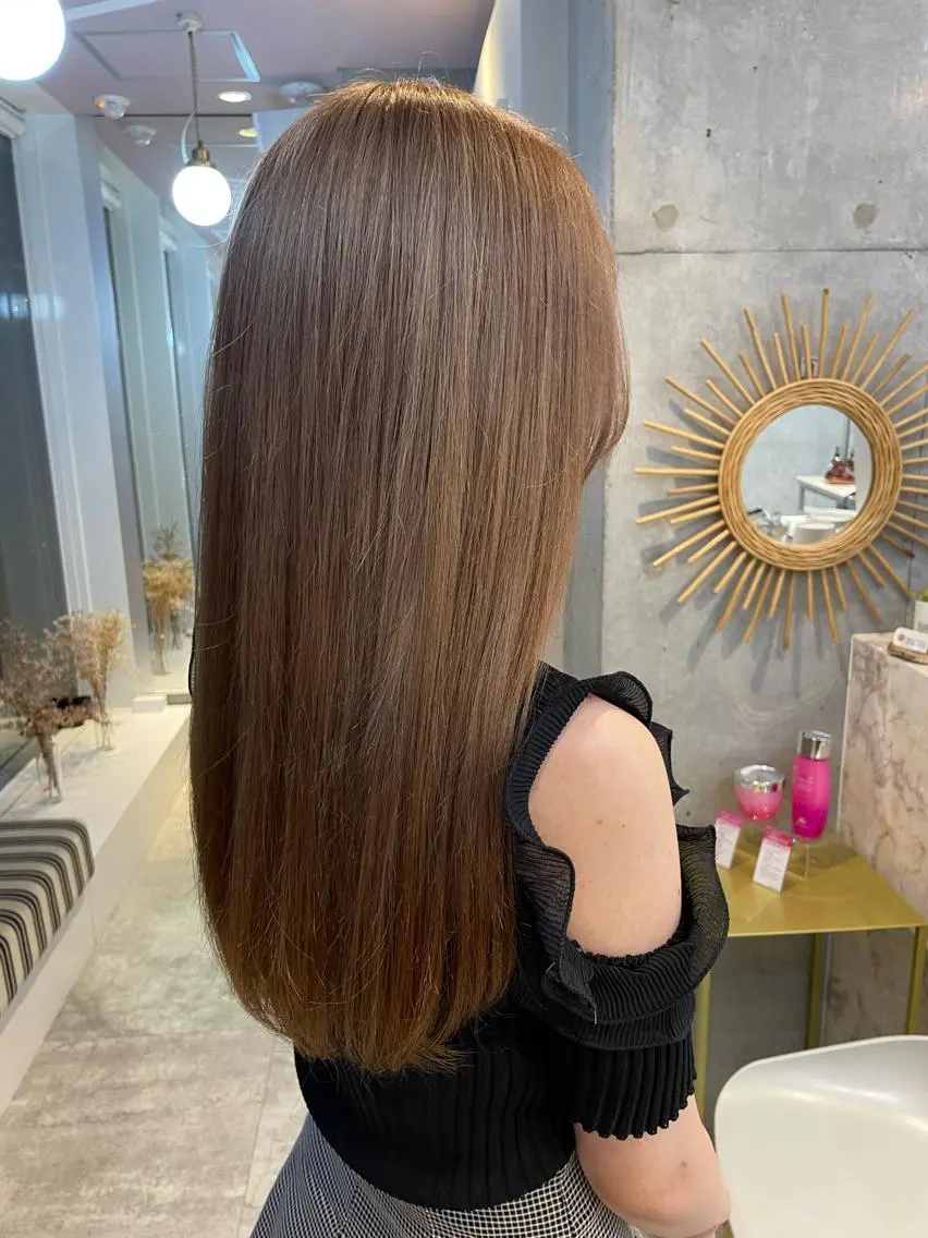 セミロング カラー ヘアカラー トリートメント shun 原宿/表参道のヘアスタイル