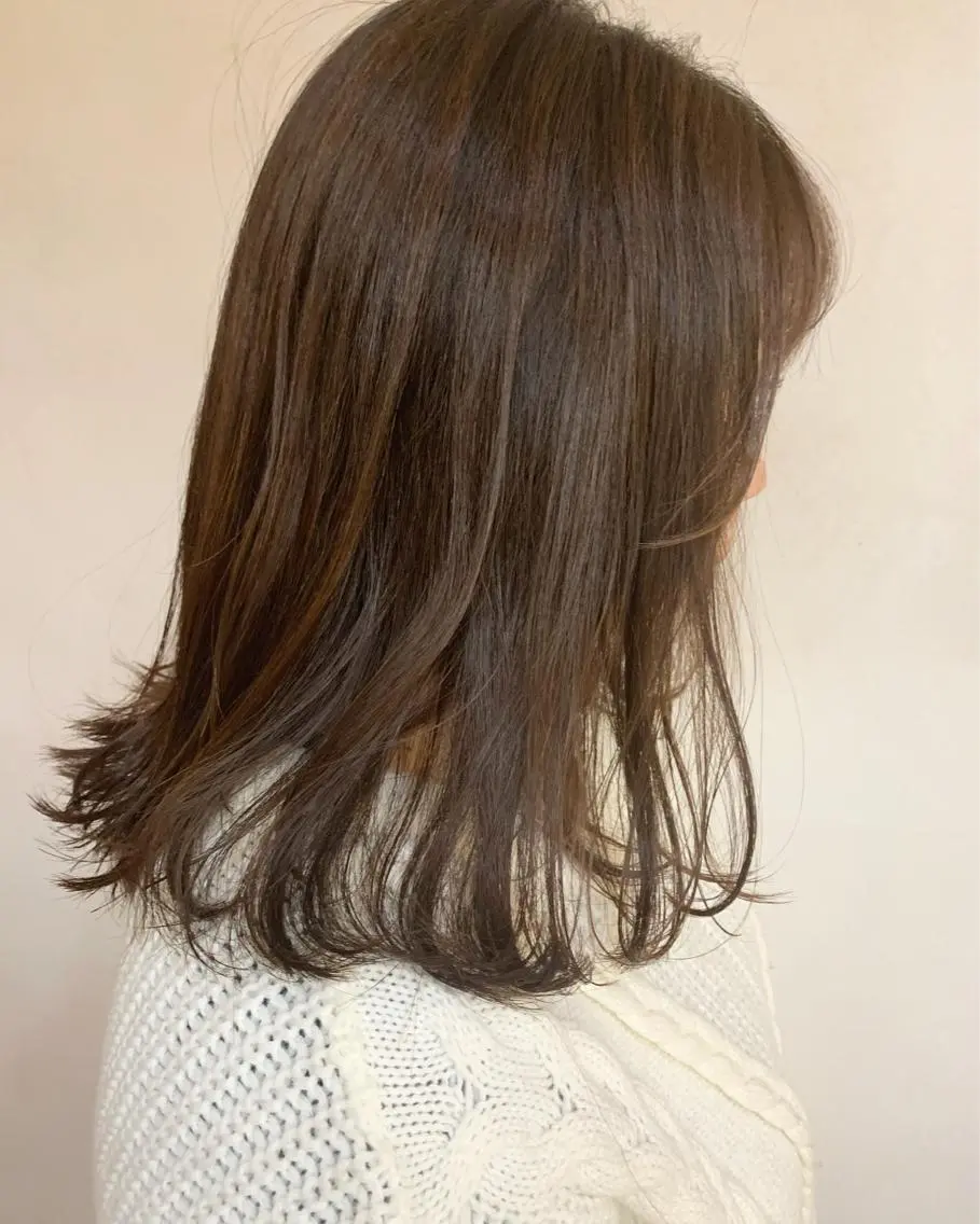ミディアム クニモトハルナ ボブ/柔らかカラーのヘアスタイル