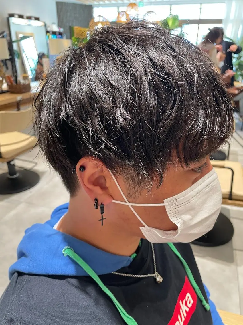 パーマ メンズ メンズパーマ ツイストスパイラルパーマ スパイラルパーマ カット パーマ 高木 櫻のヘアスタイル
