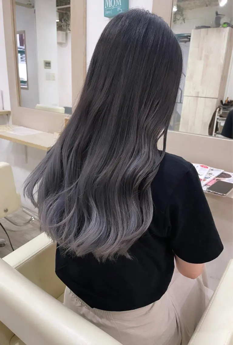 ロング カラー ブリーチ グラデーションカラー 髪質改善サロンulu hair 　MAOのヘアスタイル