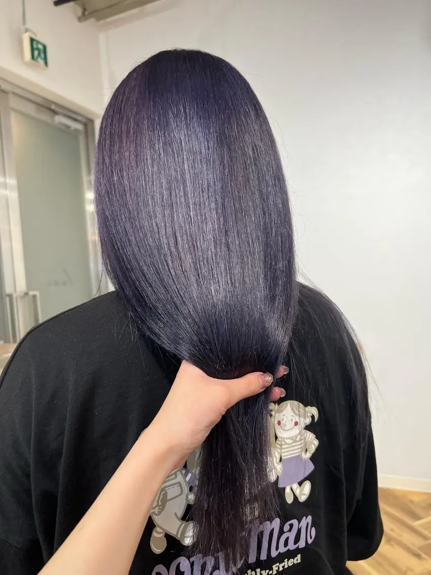 カラー ブルーカラー ブルーバイオレット バイオレットカラー ヘアカラー Ayaka🩰🎀 ガーリー/暖色♡のヘアスタイル